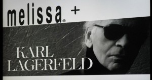 "Melissa e Karl Lagerfeld"