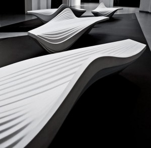"Serac Bench de Zaha Hadid"