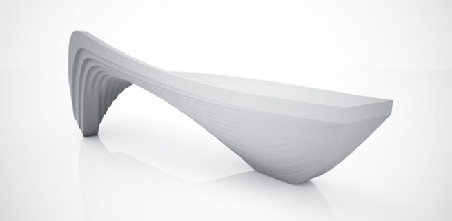 "Serac Bench de Zaha Hadid"